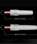 10Pcs Welding Torch Tips Set Pro Grade Copper Tips 0.8/1.0/1.2mm M6x40mm High Conductivity Nozzles, two copper tips, M6 thread