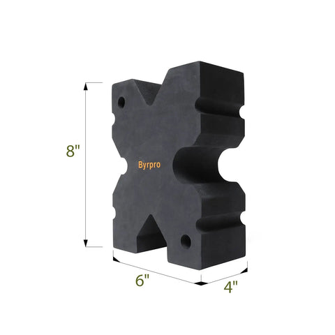 X Block Shooting Rest For Rifles, Ultra Lightweight Portable Bench Block with dimensions 8x6x4 inches, black color