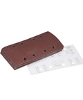 Kickstart Your Garage Builds With These Flat Out Smooth 320 Grit Sandpaper Sheets For 1/3 Inch Random Orbital Sanders Featuring Sure Grip Hook And Loop Backing Anti Clogging Aluminum Oxide Media That Chews Wood Like Butter And Delivers Showroom Shine 15 - Pack of 15 sheets with holes for dust extraction.
