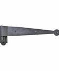 Heavy Duty Black Offset Strap Lift Off Pintle Hinges Tough As Nails 11 Inch By Two And Five Eighths Inch Wrought Iron Pin Hinges