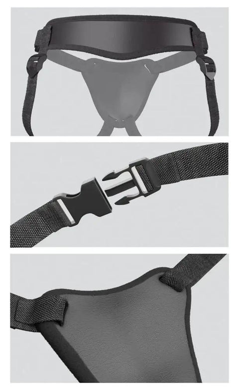 Kickass Adjustable Strap On Harness For Couples Heavy Duty Durable Comfort Fit with quick release buckles and secure design.