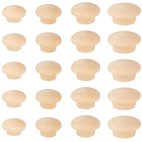 160 Pcs Wood Hole Plugs Set Four Styles One Half Inch Two Fifths Inch Three Fifths Inch Three Quarters Inch Hardwood Button