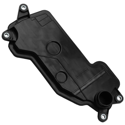 Black plastic component from Auto Transmission Filter Kit With O Rings Gaskets And Premium Pan Gasket OE Form, Fit And Function.