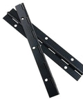 Rock Solid Heavy Duty Piano Hinges For Cabinet And Closet Doors Thick 304 Stainless Steel continuous black hardware strips.