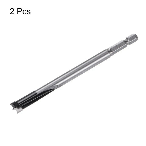 Built Tough Tungsten Carbide Forstner Drill Bit 10mm 13 32 Inch Hex Shank Woodworking Tool shown in angled view with sharp edge highlight.