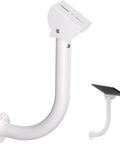 Solar Panel Wall Mount Bracket With 30cm L Shape Arm Fully Adjustable Tilt Head For Maximum Sun Easy Mount For Ring Arlo Eufy Wyze Reolink