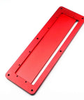Aluminum Table Saw Throat Plate Flip Adjustable Insert For Most Circular Saws Red Finish Durable Alloy Construction Precise Fit