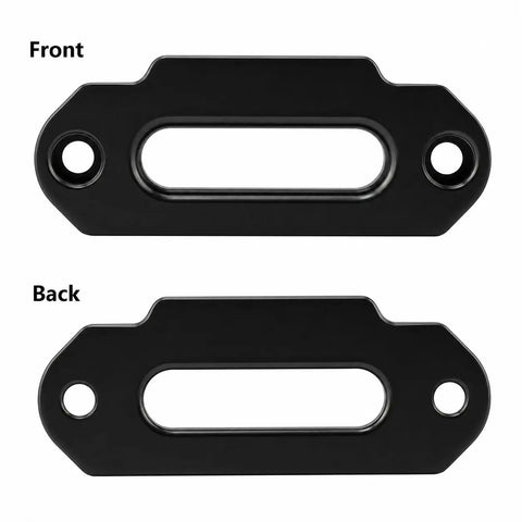 Aluminum Hawse Fairlead For ATV Winch Mount 4 7/8 Inch, 2000-3500 Lbs Capacity, Glossy Black, CNC Machined For Smooth Rope Entry