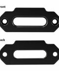 Tough As Nails Heavy Duty Aluminum Hawse Fairlead For 8000 To 13000 Lbs Winches, 10 Inch Mount, CNC Machined, Front and Back View