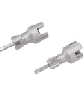 Double Function Pipe Threader Tool For Internal And External Threads One Half Inch And Three Quarter Inch Dies Alloy Steel Build Home Repair Threading Kit No Tool Swapping Built Tough For PVC PPR And More, two pieces