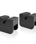 TONDA jack stand pads, universal rubber jack pad adapters for rail pinch welds, 2-pack