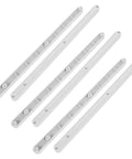 Heavy Duty Six Pcs Plastic Drawer Slide Rails 300Mm Side Mount Guide Set For Slick Furniture Upgrades Rock Solid Abs Construction, six white plastic rails.