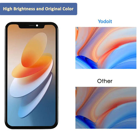 iPhone 11 Screen Swap Kit With Full HD LCD Display 6.1 Inch, 3D Touch Digitizer, Frame, Full Assembly, Repair Tools Included, Black