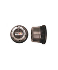 Manual Axle Locking Hub Kit Pair For Nissan Frontier Pathfinder Xterra 1998-2004 Frontier 1990-2001 Pathfinder 2000-2004 Xterra With Die Cast Aluminum Cap Nodular Iron Easy Install 15001.61 Built Tough For Real Off Roaders front view