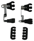 Showcar Boss Wire Loom Kit Black 7 To 9mm Universal Fit with Chrome Brackets and Black Separators for Performance Cars