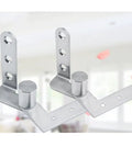 Heavy Duty 270 Degree Stainless Steel Invisible Door Hinge Set showing durable revolving hinge with 3mm thickness, 1 pair