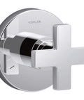 Transfer Valve Trim With Cross Handle In Polished Chrome Trim Only Valve Not Included Needs Master Shower 2 Or 3 Way Valve