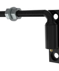 5/8 In J-Bolt Gate Hinge Set, Heavy-Duty Steel For Wooden And Iron Gates, Hole Base Mount, Black Powder Coated, Rust-Resistant