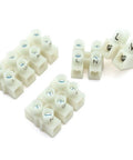 Go-To 30 Pack Screw Type Quick Connect Terminals 450V 45A Wire Connectors 22-10AWG 2P 3P 4P Butt Terminal Block shown