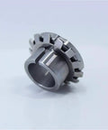 Pro Grade Adapter Sleeve H208 Size With Withdrawal And Lock Nuts For Bearing Accessories, 52100 Chrome Steel, close-up view