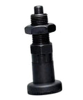 Sturdy Carbon Steel Indexing Plunger with Nylon Grip Knob, M20x1.5 thread, ideal for secure positioning in workshops.