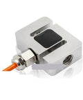 S Type Load Cell Sensor 0 To 2 Kg For Tension And Pressure Measurement Heavy Duty Industrial Lab Weighing Scale Component For DIY Projects Delivers Precise Readouts And Reliable Performance. silver S-type load cell with threaded mount and cable