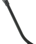 Heavy Duty Replacement Part For Frame And Carrier Systems Plug And Play Maintenance Gear, black metal, long curved component.