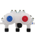 Front view of Whirlpool Washer Water Valve Replacement for W11096267 Fits Many Models Replaces W11165546 AP6284346 W10839828