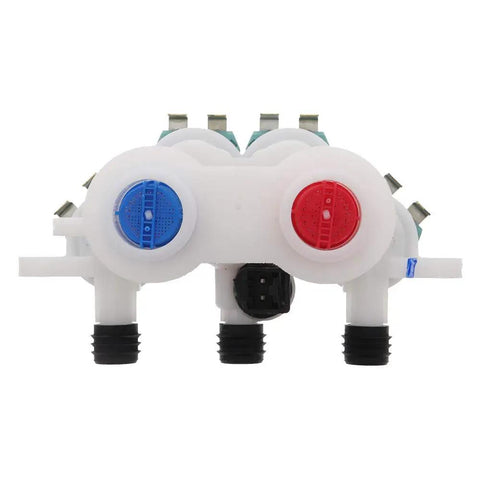 Front view of Whirlpool Washer Water Valve Replacement for W11096267 Fits Many Models Replaces W11165546 AP6284346 W10839828