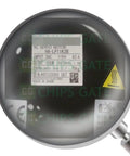 Beefy High Torque Servo Motor For Industrial Automation 24V DC Precision Motion Control For Robotics And PLC Systems Durable Plug And Play Replacement For Heavy Duty Manufacturing And Automation Projects black AC servo motor label in magnifier