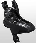 BR-M4120 Front Hydraulic Disc Brake System Black Finish With I-Spec EV Lever Adjustability Post Mount Caliper Side View
