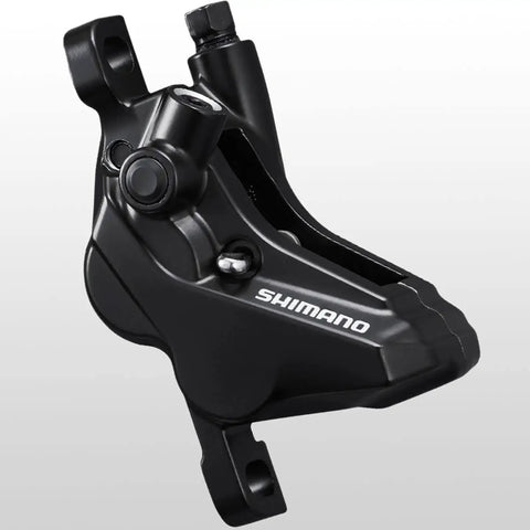 BR-M4120 Front Hydraulic Disc Brake System Black Finish With I-Spec EV Lever Adjustability Post Mount Caliper Side View