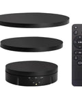 Super Cool Rotating Display Stand With Smart Remote Control For Jewelry And Photos, 3 Speed Motorized Electric Turntable with remote.