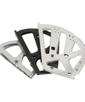 Rock Solid Stainless Steel Double Pack Furniture Hinges Slick Motion Swivel For Foldable Shoe Rack Cabinet Shelves Drawer Hardware in silver and black.