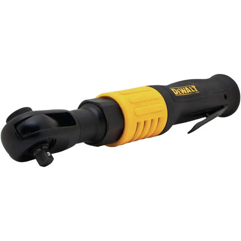 3/8 Inch Square Drive Air Ratchet With Aluminum Body And 1/4 Inch Air Inlet, Pneumatic Fastening Tool Delivers Up To 75 Ft Lbs Torque For Quick, Heavy Duty Bolt Loosening And Tightening In Auto Shop Or Garage