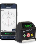 2-Axis Smart Cube Level With Bluetooth Readout From Your Phone No More Guesswork 100 Ft Range One Man Operation Black Compact