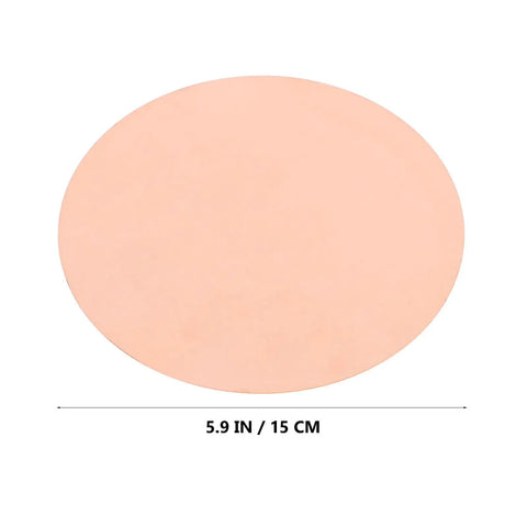 Copper Round Plate 0.5mm Thick, 150mm Diameter Solid Copper Sheet For DIY Repairs, Handyman Projects, Industrial Use, And Craft Supplies, Great For Metalwork, Home Improvements, And Artsy Crafts. 150mm copper round plate
