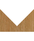 Wood sample with V-shaped groove cut by V Groove Router Bit 90 Degree Included Angle Carbide Tipped For Engraving Lettering Sign Making