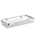 Chrome Wall Mounted Wire Shower Basket Built Tough Brass Construction With Polished Chrome Finish Sturdy Wall Mount Shower Organizer For Bathrooms Rust Resistant Brass Wire Storage Caddy With Screw Mount Design