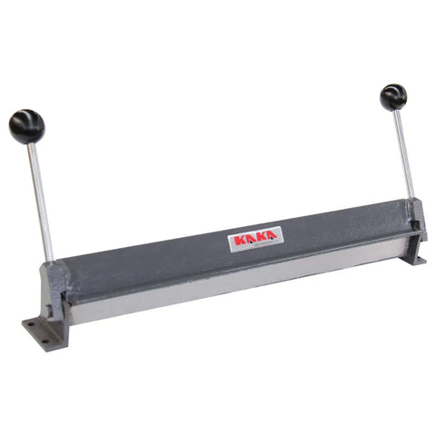 Portable 18-Inch Sheet Metal Brake For 18-Gauge Mild Steel, Adjustable 0-90 Degree Bend, Pre-Drilled Holes, Gray Aluminum Frame