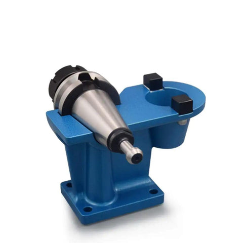 Cast Aluminum Benchtop Tool Holder Tightening Fixture For BT40 Tooling, Precise Vertical And Horizontal Fixing, blue fixture