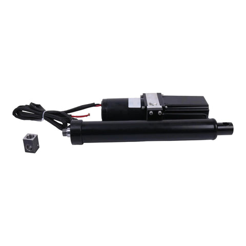 Holdwell 12V 10-in hydraulic electric linear actuator with mounting block, black