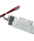Top Tier 2 Position Single Type Sy5120-5mse-c4 Pneumatic Solenoid Valve with red and black wires for industrial control