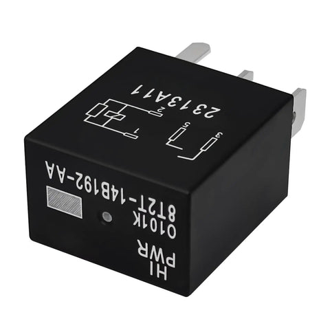 Two Pack 12V DC 4 Pin Automotive Relay 8T2T-14B192-AA OEM Replacement For Ford Vehicles, black 12V 4-pin relay