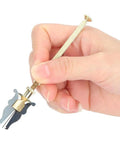 Hand holding Non Slip Alloy 3 Fork Holding Locking Clamp For Watch Movement Balance Wheel Precision Pro Tool Clock Repair For Watchmakers