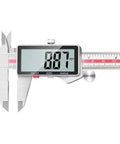 Digital Caliper 0.01mm, Stainless Steel, 0-150/200/300mm displaying measurement of 0.87mm on digital screen.
