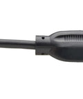 Close-up of Heavy Duty 10 Ft 16 AWG Power Extension Cord, 13 Amp 120 V NEMA 5-15P To 5-15R Black UL Listed Cable plug.