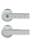 No Sweat Smart Lock Keyless Entry Door Lock Biometric Fingerprint Scanning Electronic Keypad Deadbolt top view with sleek design.