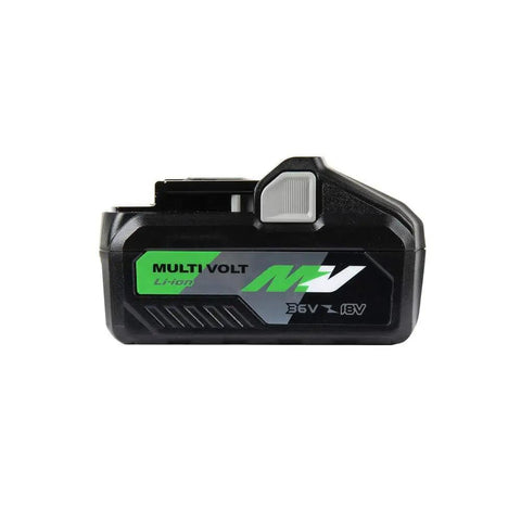 Side view of MultiVolt Lithium Ion Battery Pack 36V/18V, 4.0Ah/8.0Ah, Slide Style, Backwards Compatible with Hitachi and Metabo HPT Tools