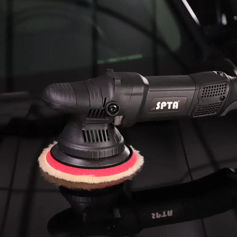 Electric car polisher with Two Pack 6 Inch Yellow Wool Polishing Pads For Medium Cut Car Polisher Buffing And Cutting Pads Set